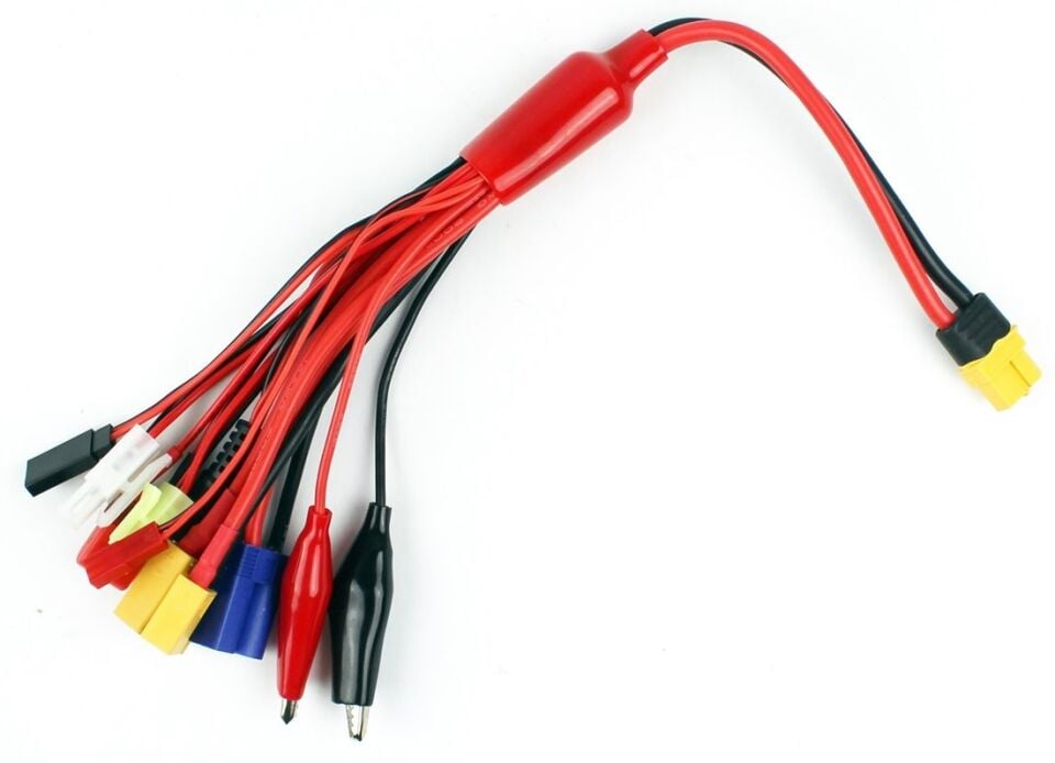 Çoklu Şarj Kablosu 10 lu XT-60 Girişli