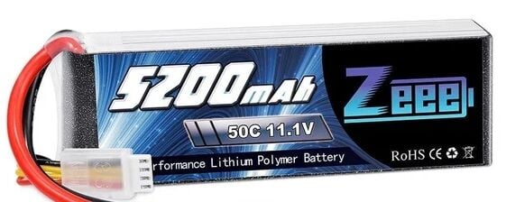 5200Mah 11.1V 50C 3S Soft Case Lipo Batarya (Konnektörsüz)