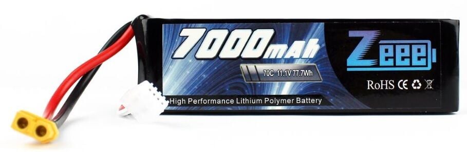 7000Mah 11.1V 70C 3S Soft Case Lipo Batarya
