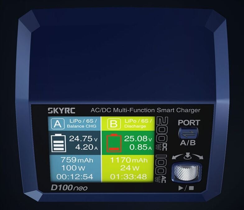 D100Neo AC/DC Dual Lipo Charger