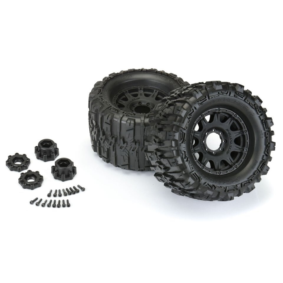 1/8 Trencher HP BELTED F/R 3.8'' MT Tires Mounted 17mm Hex 4 Adet