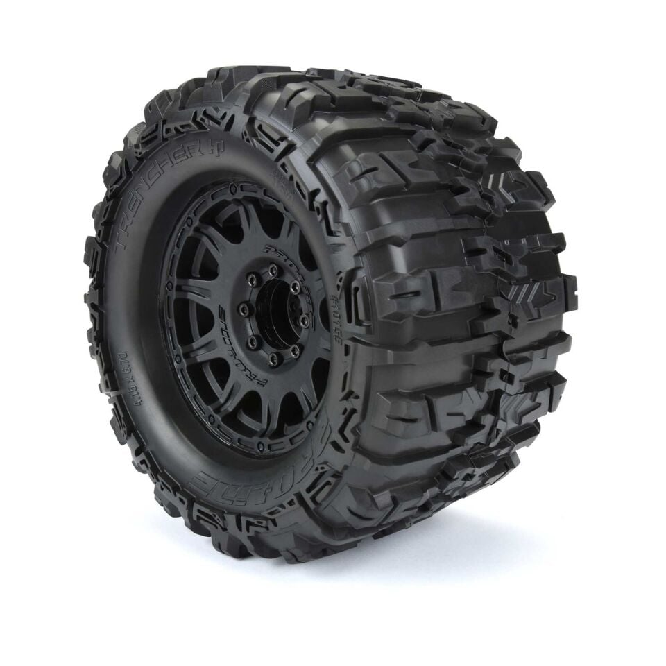 1/8 Trencher HP BELTED F/R 3.8'' MT Tires Mounted 17mm Hex 4 Adet