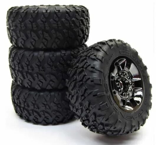 1/10 RAGNAROK MT Front/Rear 2.8 Pre-Mounted Tires 14mm Hex 4Adet