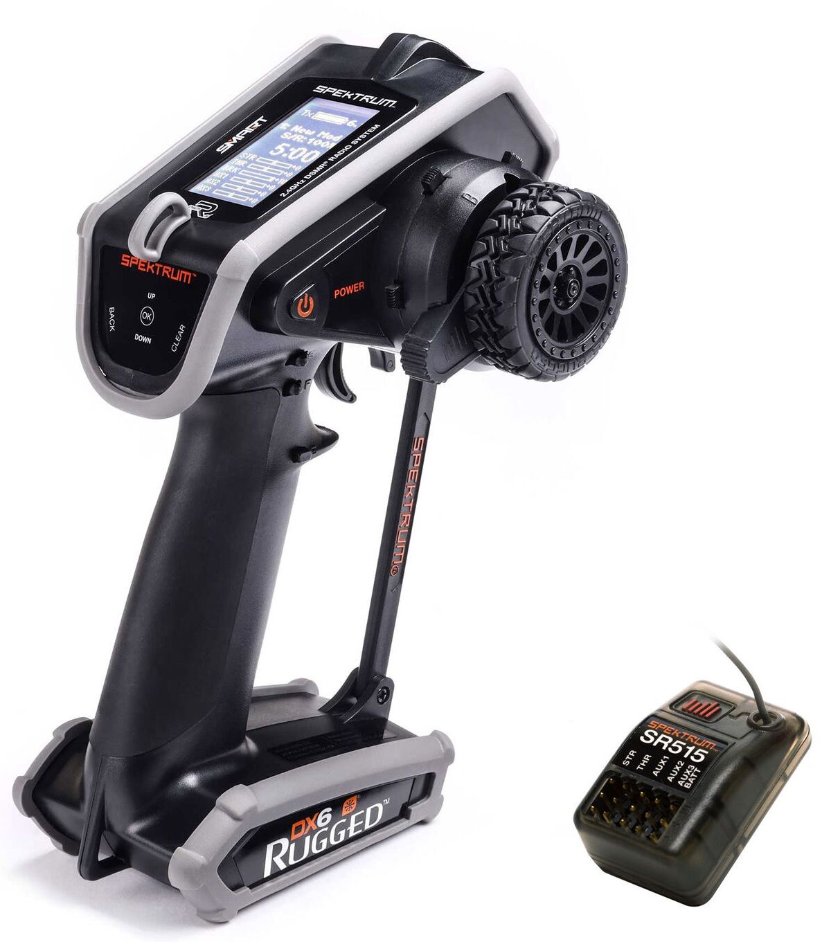 DX6 Rugged 6-Channel DSMR Transmitter with SR515 Receiver