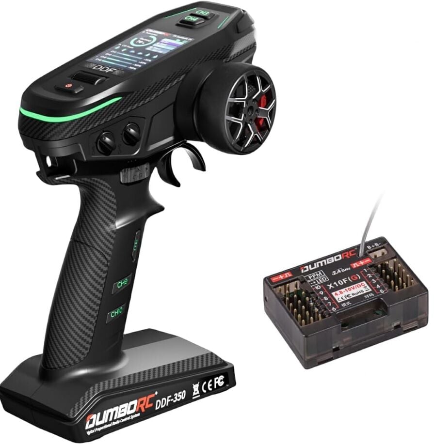 DDF-350 + X10FG 2.4Ghz 10CH Kumanda Seti (Sünger Metal Tekerli)