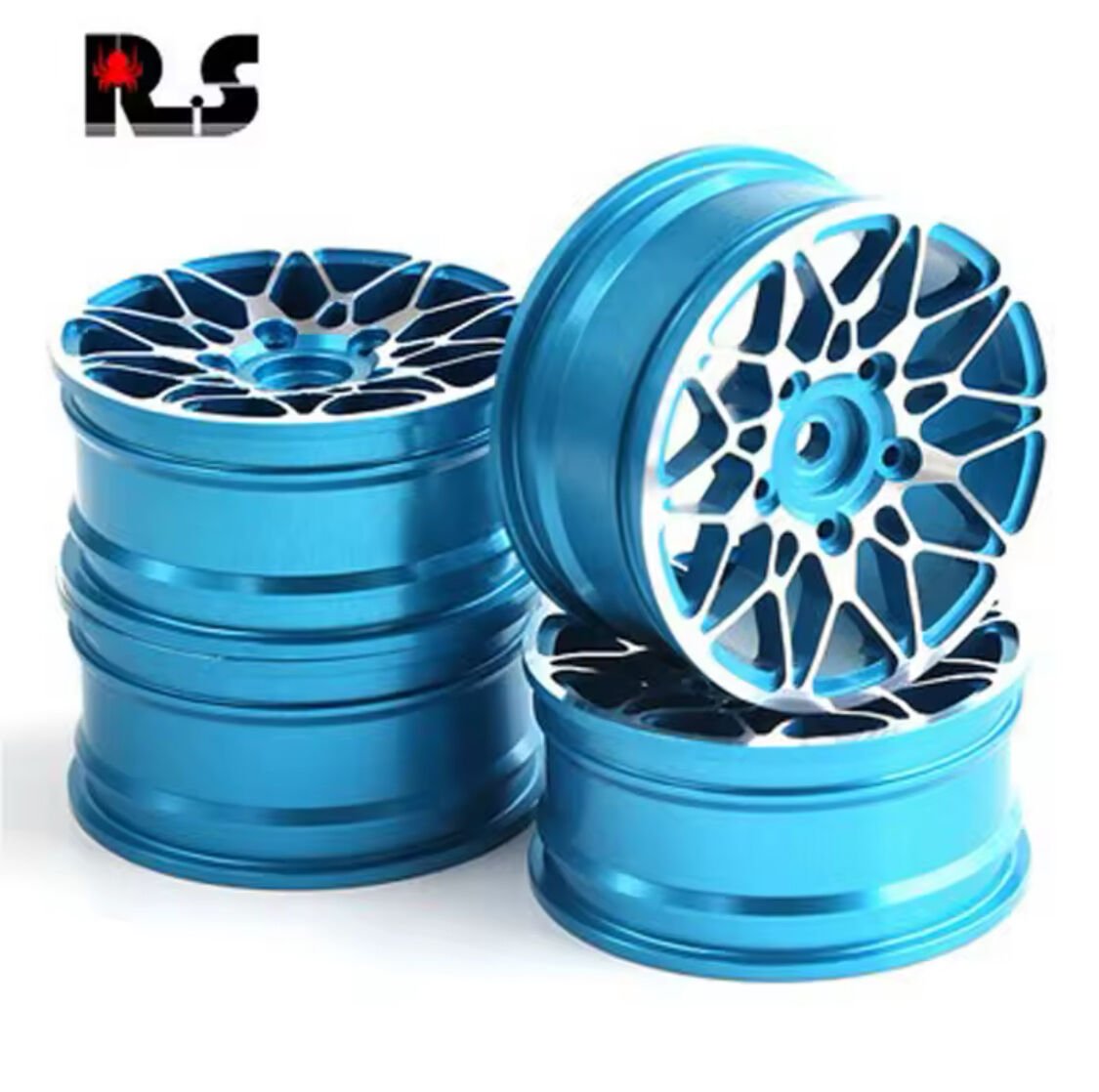 1/10 Alüminyum Jant Takımı 4 Adet Mavi