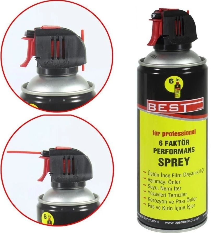 BEST 6 Faktör Pas Sökücü Yağlayıcı Sprey 400ml