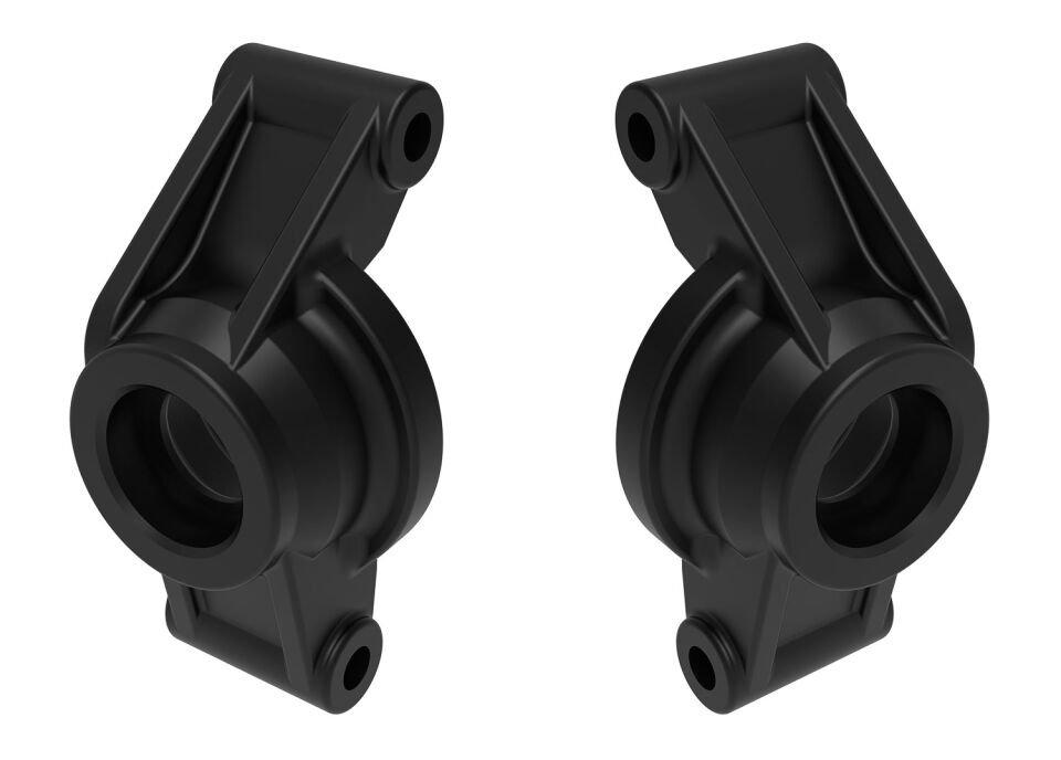 10752-BLK Black Stub Axle Carriers (L&R)