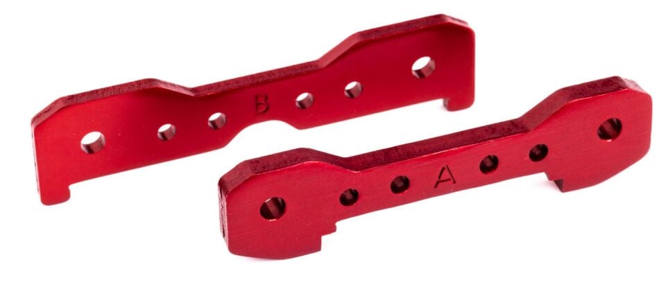 9527R Red Aluminum Front Tie Bars (2) Sledge 6s
