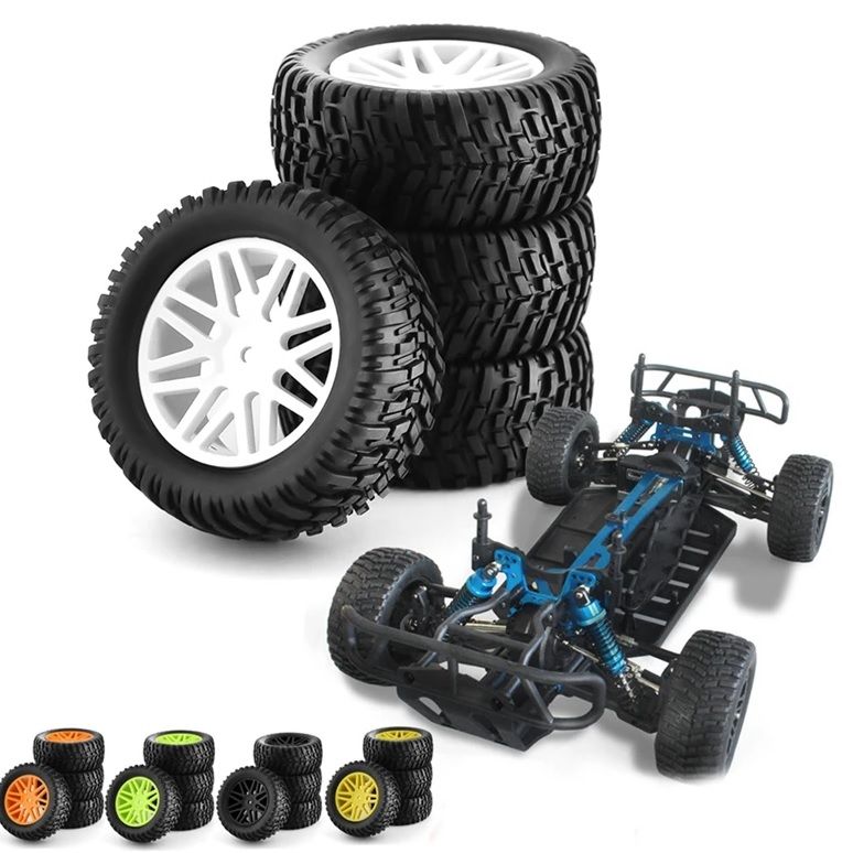 1/10 SC Jant Lastik Seti 4 Adet Sarı