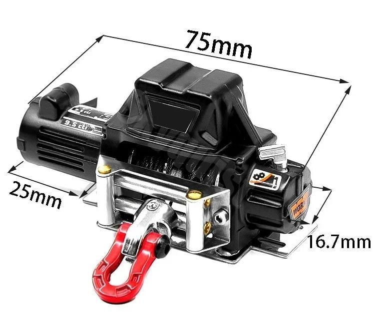 Elektrikli Metal Vinç Siyah