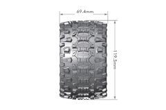 1/10 MT-Uphill Canavar Kamyonu Lastik Seti – Siyah 2.8inç – 1/2-Ofset 12mm Hex 4 Adet