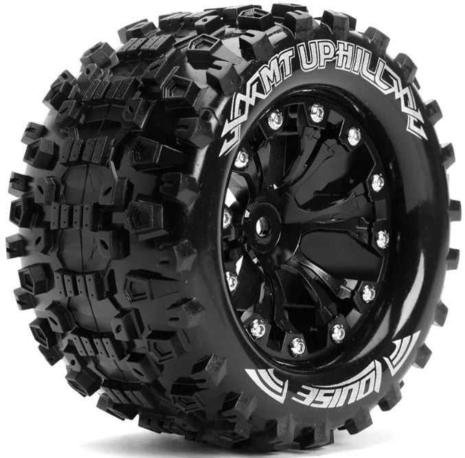 1/10 MT-Uphill Canavar Kamyonu Lastik Seti – Siyah 2.8inç – 1/2-Ofset 12mm Hex 4 Adet