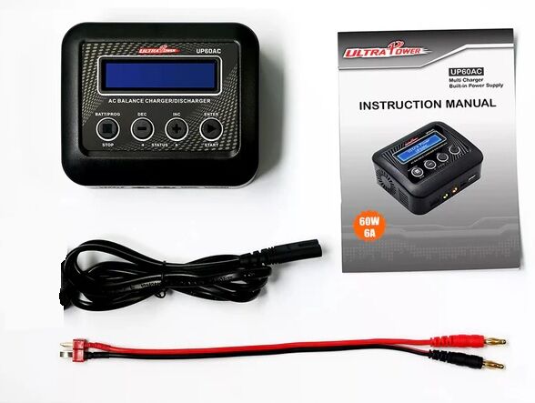 UP60AC 60W 6A 2-4S LiPo Şarj Cihazı