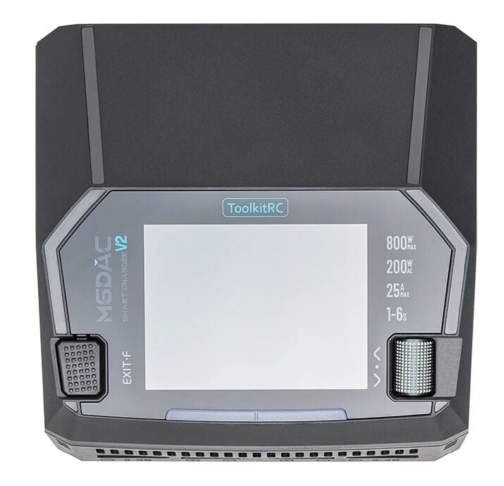 M6DAC V2 Dual Lipo Şarj Cihazı (AC/DC, 16A×2, USB‑C 65W)