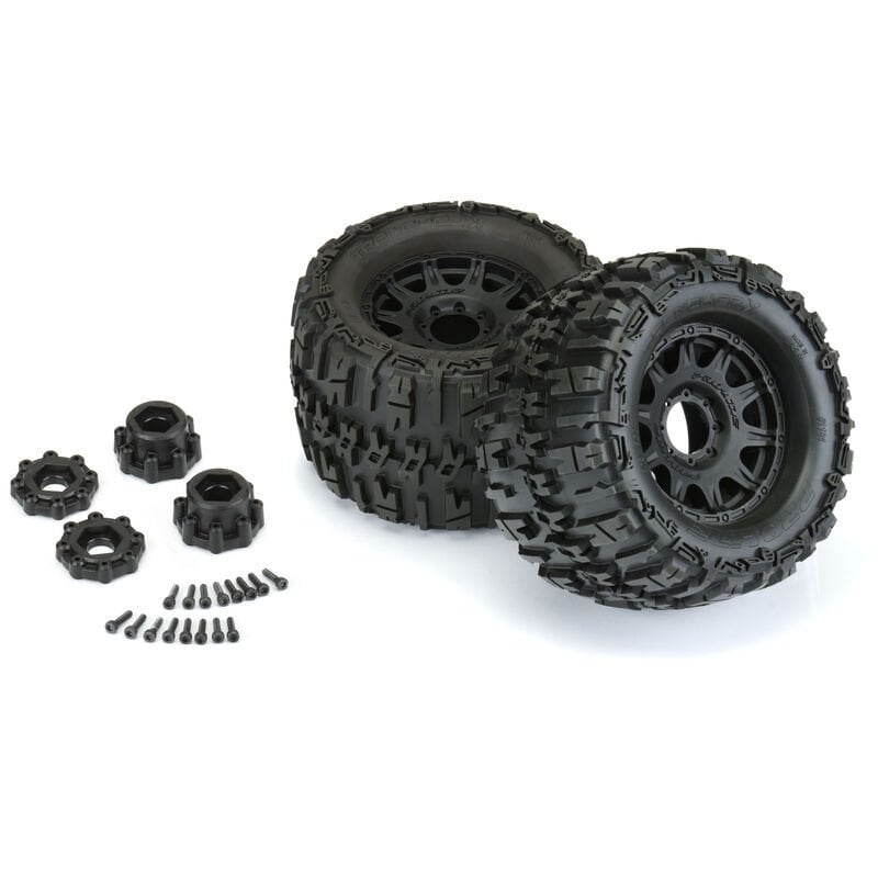 1/8 Trencher X F/R 3.8'' MT Tires Mounted 17mm 4 Adet