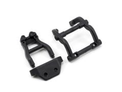 6777 Wheelie Bar Mount/Rear Skidplate Set (Black)
