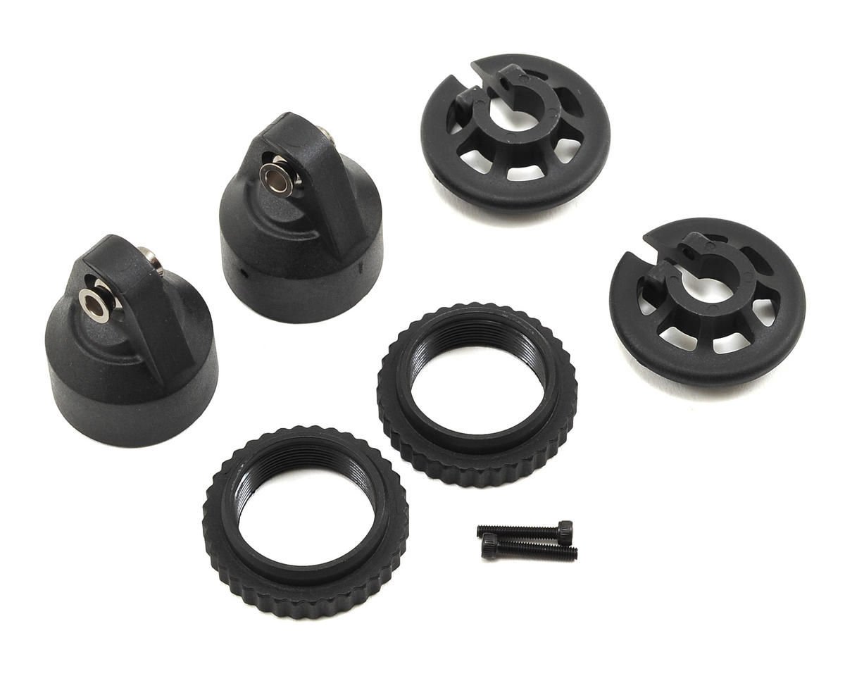 7764 X-Maxx GTX Shock Cap, Spring Collar & Adjuster Nut (2)