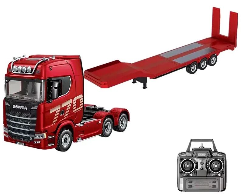 Huina 1501 Scania 770S RC Truck 1/18 + Flatbed Dorse Combo RTR