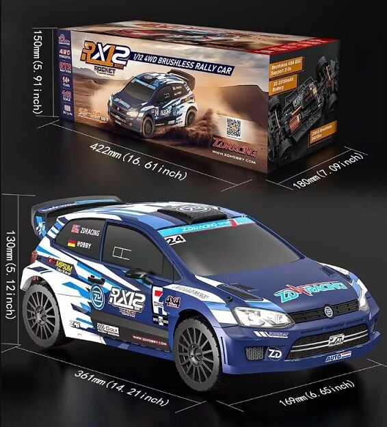 RX12 Polo GTI Rally 4WD Brushless 1/12