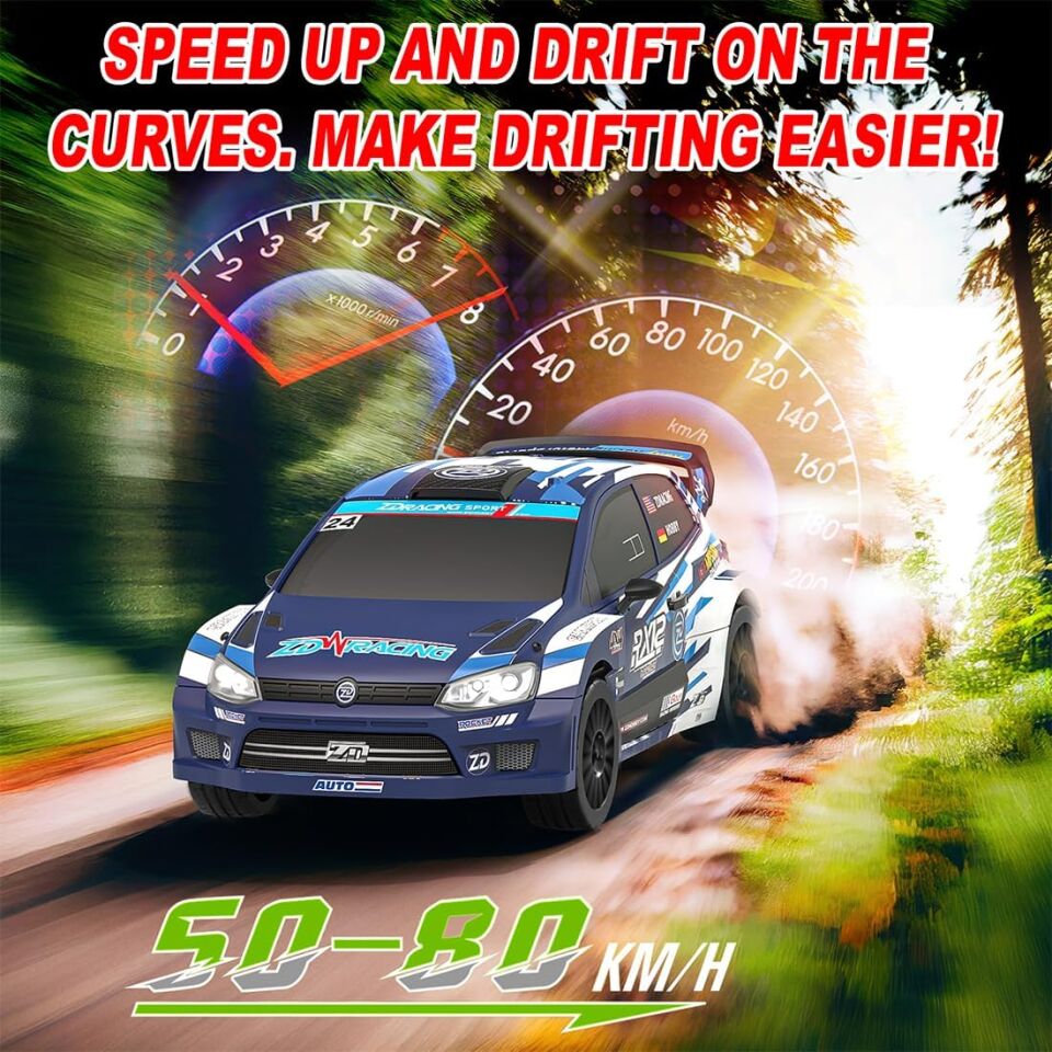 RX12 Polo GTI Rally 4WD Brushless 1/12 Mavi