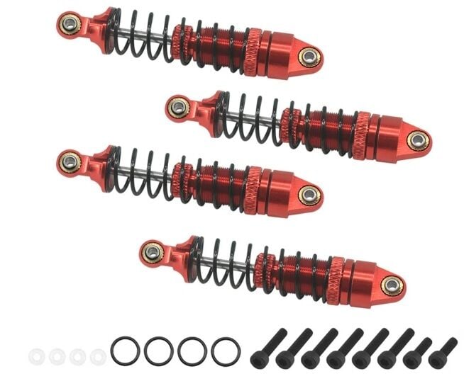 RC Overhaul Aluminum Shock Set (FrRr) Red, Arrma Grom Serisi