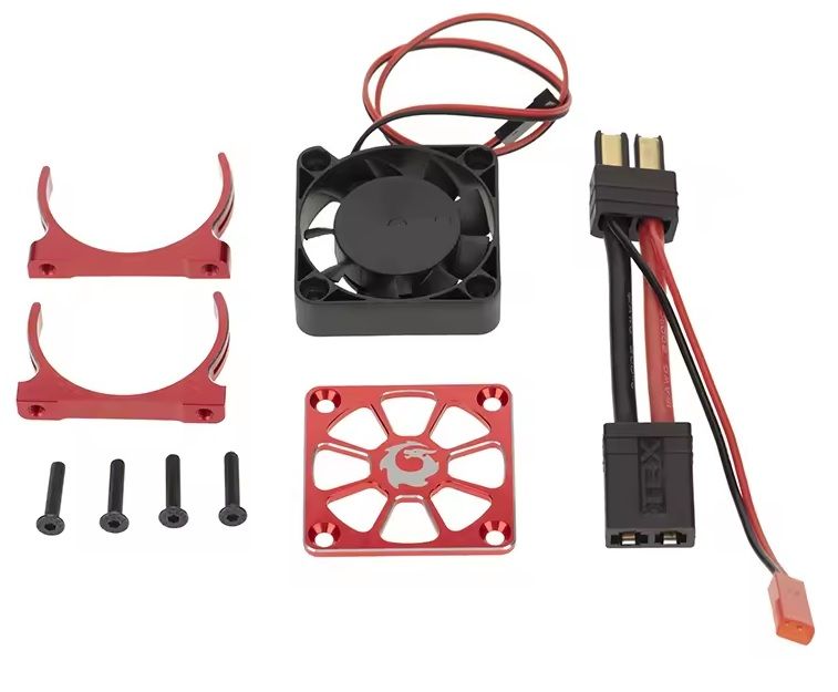 1/10 Motor Soğutucu ve Fan Kırmızı