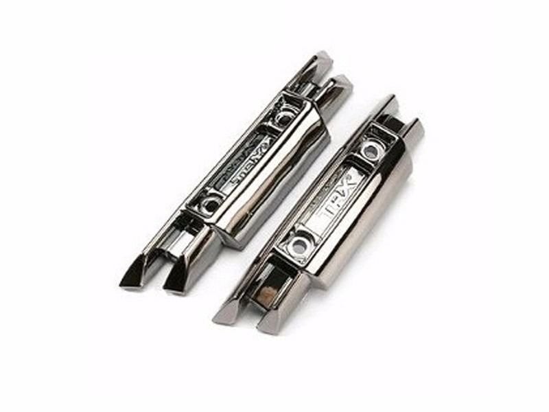 5335X Bumpers, front and rear Black Crome E-revo 1/8