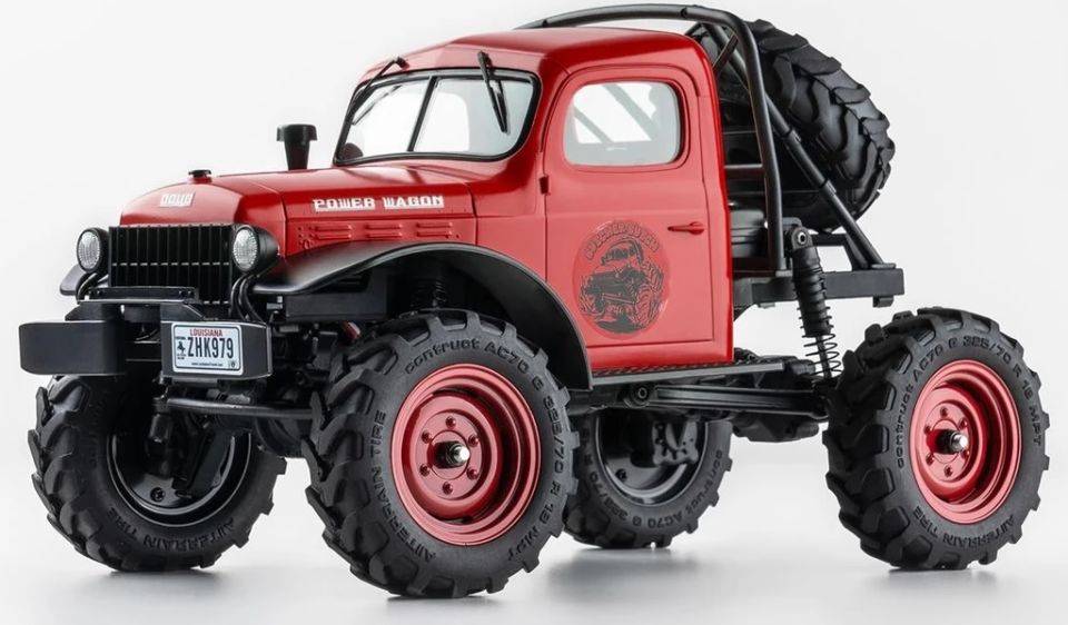 FCX24 Power Wagon 1/24 Rock Crawler Kırmızı