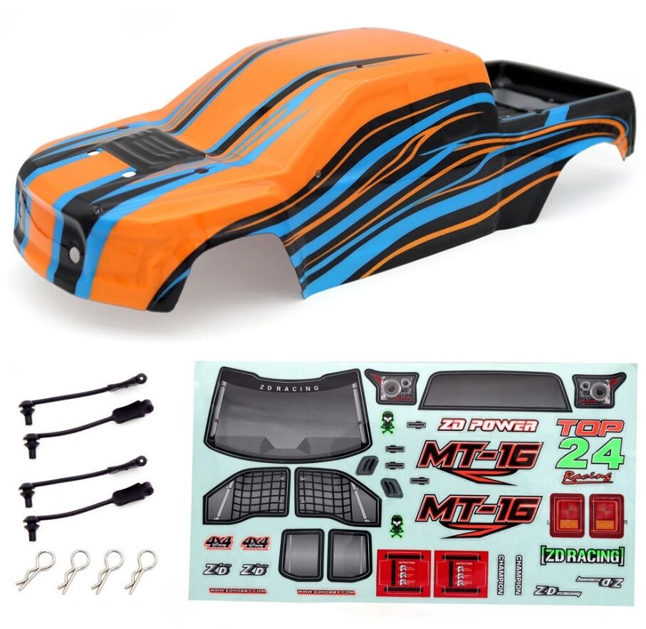 16030 MT-16 Body Shell PVC + Sticker Turuncu