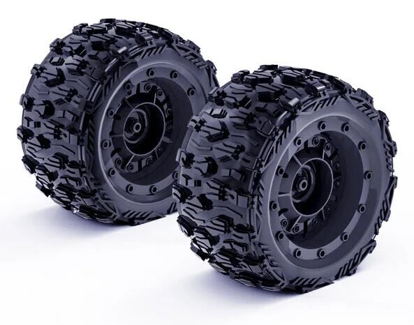 16026 Pre-glued Tires MT16 2pc