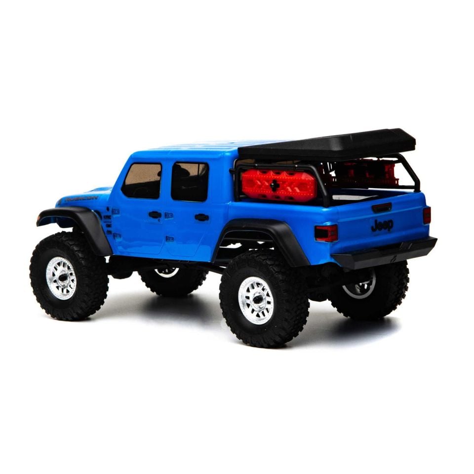 1/24 SCX24 Jeep JT Gladiator 4WD Crawler Brushed RTR Mavi