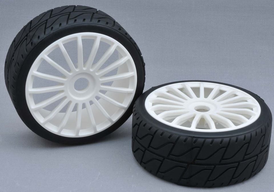 100232X Asphalt RM + Wheel White 17 Spoke 2Pc