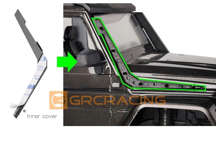 TRX4 G500 / TRX6 G63 Mercedes Hava Griş Şnorkel