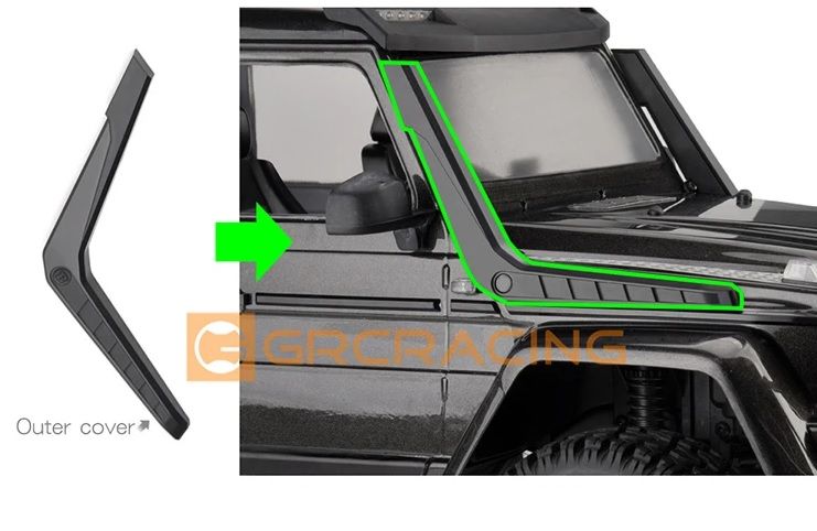 TRX4 G500 / TRX6 G63 Mercedes Hava Griş Şnorkel