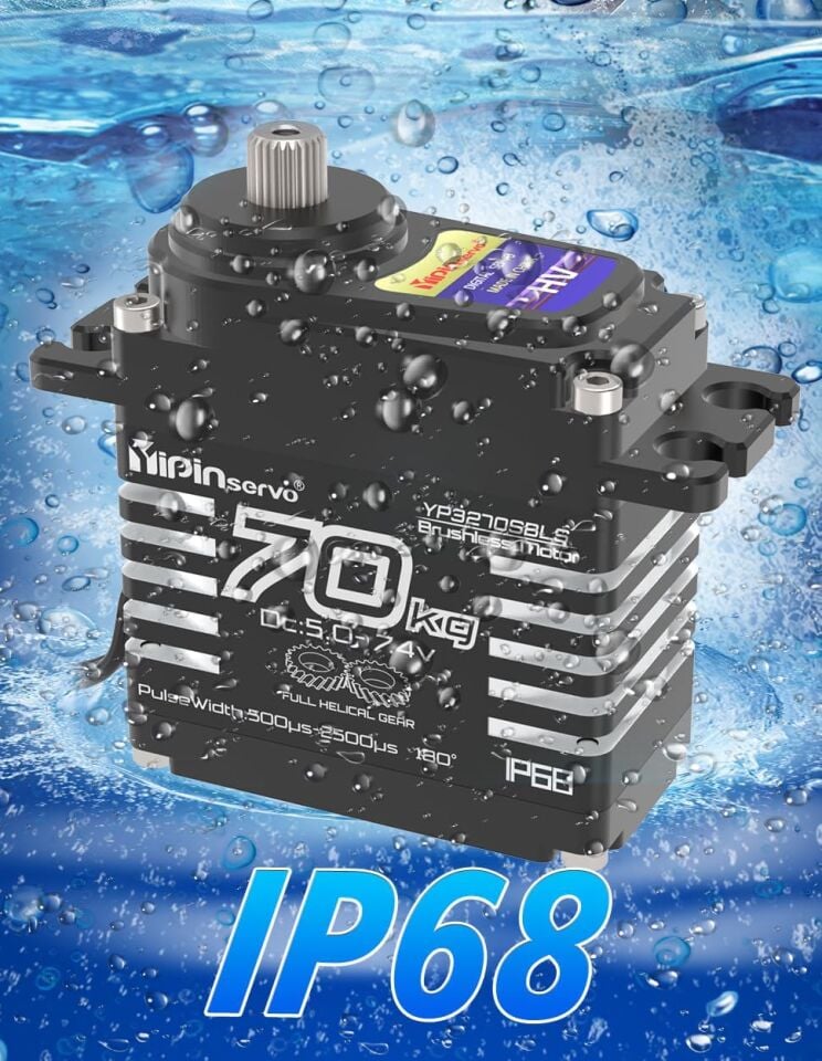 70KG Digital Brushless Servo IP68