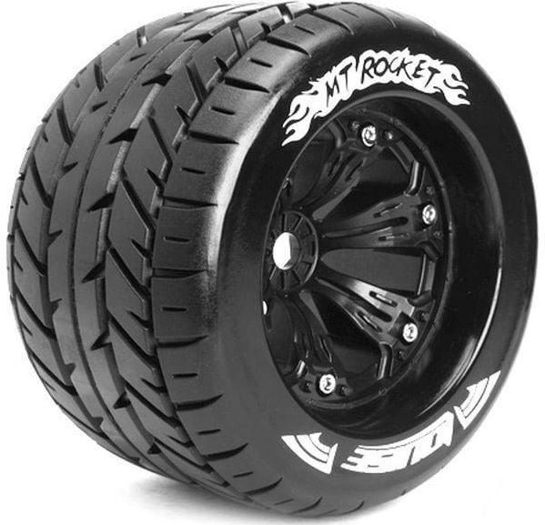 MT 3.8 Rocket 1/8 Sport wheel black 17mm 4 Adet