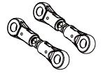 12011 Upper adjustable tie rods RX12