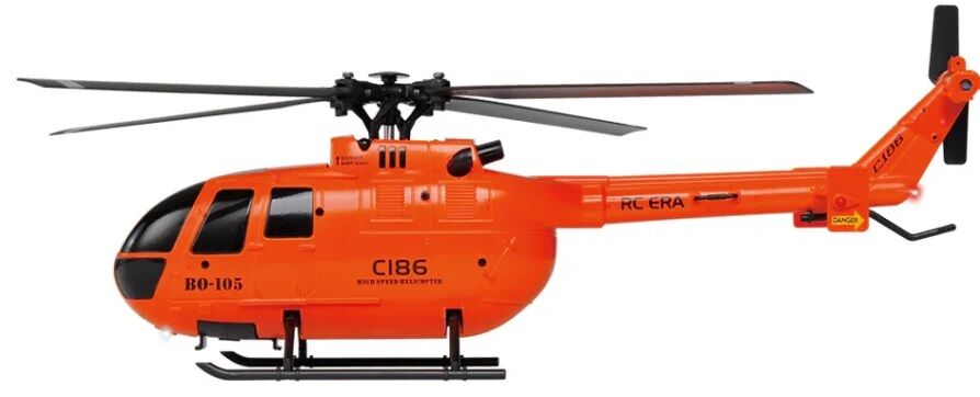 C186 Pro BO105 Gyro Stabilized RC Helicopter  RTF Turuncu