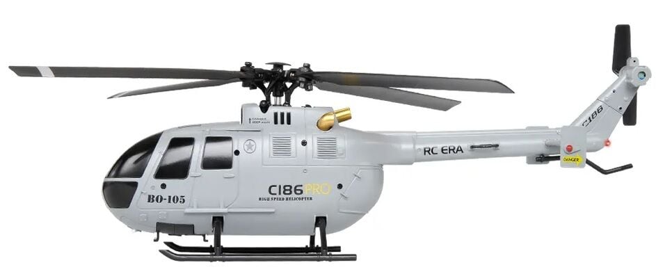 C186 Pro BO105 Gyro Stabilized RC Helicopter  RTF Gri