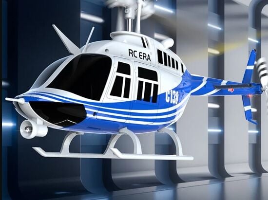C138 Bell 206 Gyro Stabilized Scale RC Helicopter Jet Ranger RTF