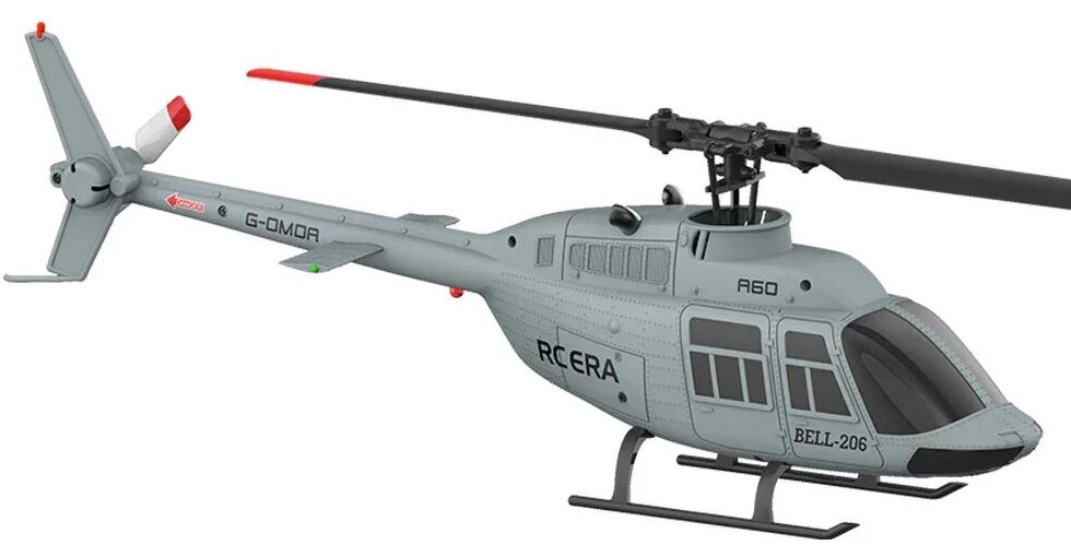 A60 BELL 206 Mini Optical Flow RC Helicopter RTF Gri