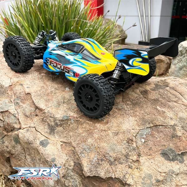 Focus 6s 4WD 1/8 Buggy RC Araba Mavi