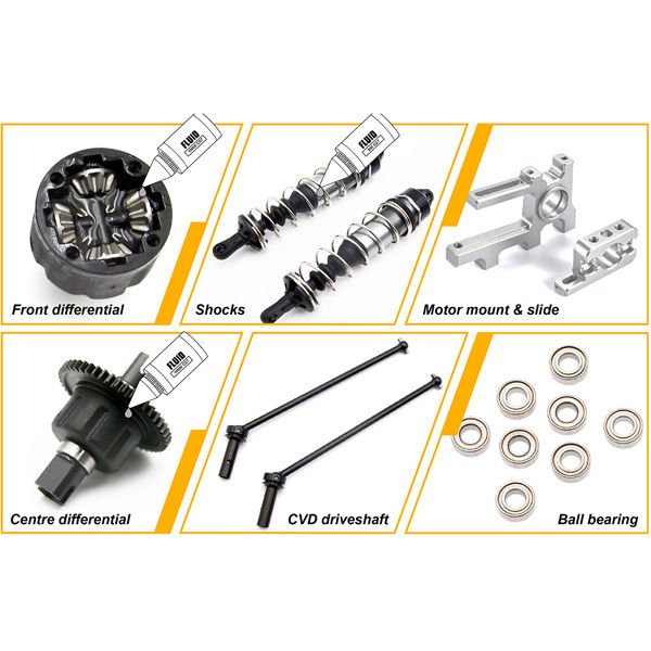 Focus 6s 4WD 1/8 Buggy RC Araba Mavi