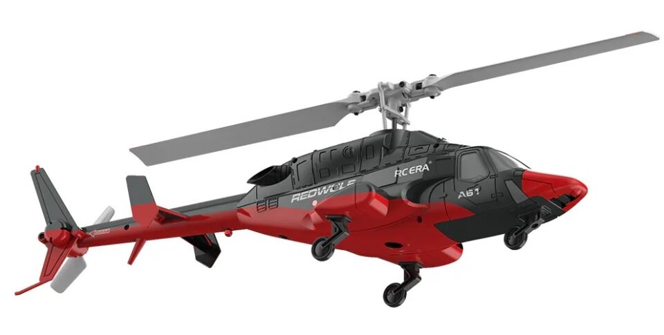 A61 Airwolf Optical Flow RC Helicopter RTF Kırmızı