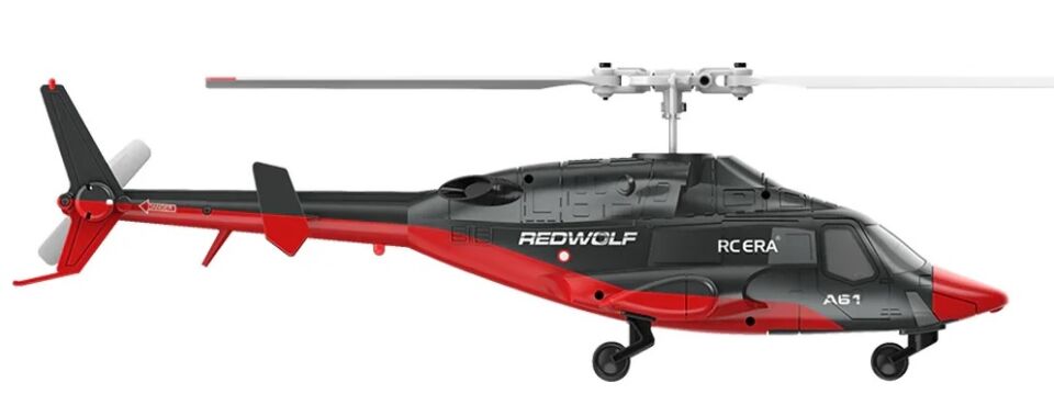 A61 Airwolf Optical Flow RC Helicopter RTF Kırmızı