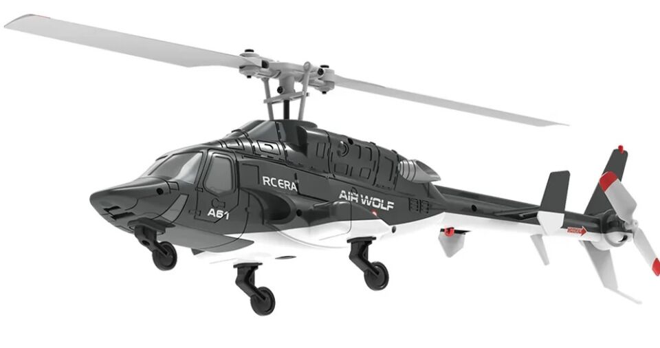 A61 Airwolf Optical Flow RC Helicopter RTF Siyah