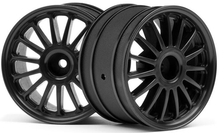 107972 1/8 WR8 TARMAC WHEEL BLACK (2.2 WR8/Use with 2.2(57mm) tires
