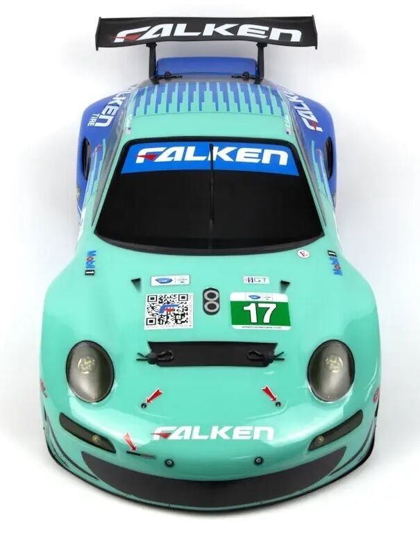 RS4 Sport 3 Porsche 911 GT3 RSR Falken Flux 1/10 RTR Brushless On-Road Car