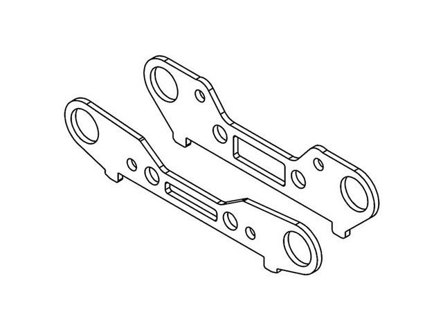 300501S Rear Wishbone Holder Steel Bracket Set